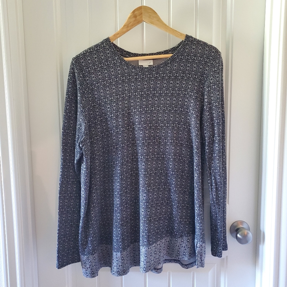 👚 J. Jill Medium Gray Lightweight Tunic